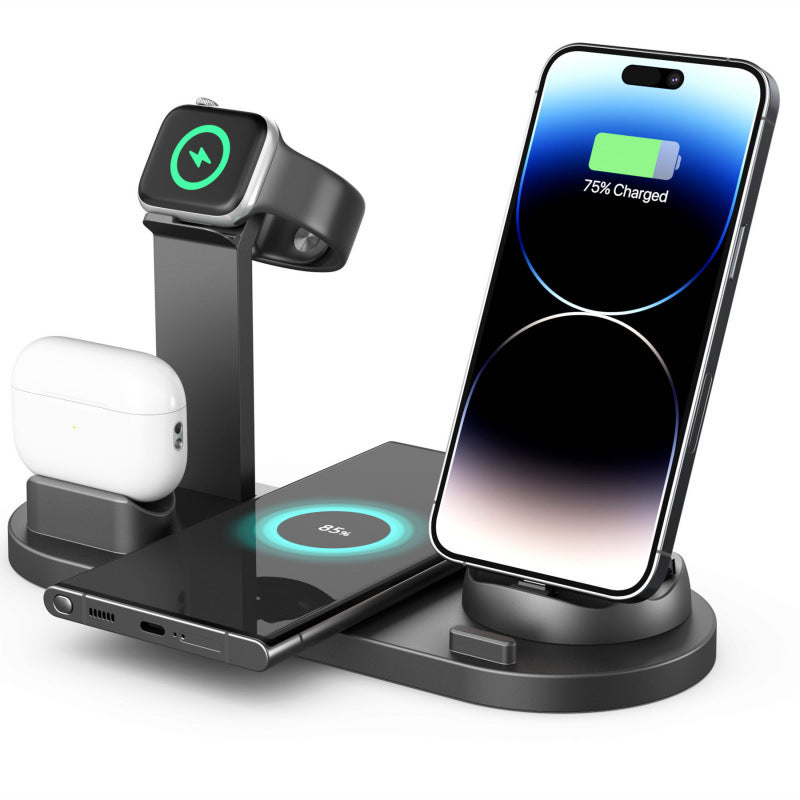 4-in-1 mobile phone wireless charging stand for mobile phone headset watch iwatch stand wireless charging
