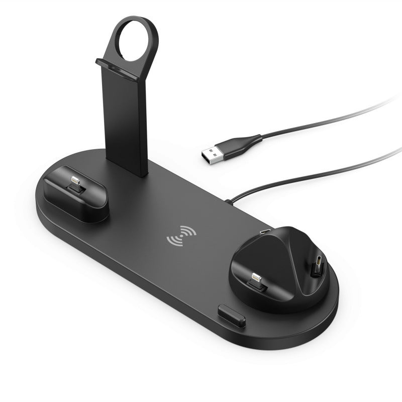 4-in-1 mobile phone wireless charging stand for mobile phone headset watch iwatch stand wireless charging