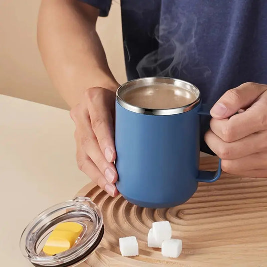 304 Stainless Steel Insulated Mug with Handle for Office