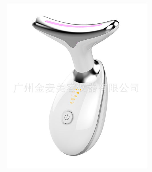 The neck beauty device, a vibration heat compress, is a V-face wonder, a photorejuvenation device for portable neck beauty