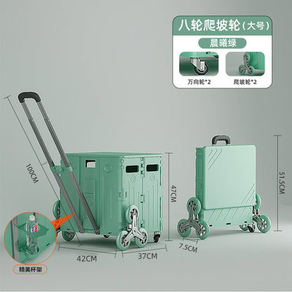 Household lightweight shopping cart, grocery cart, all trolley, trolley, driver's cart, all trailer, a perfect tool for setting up a stall and picking up parcels