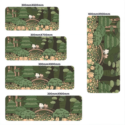 Mouse pad with a huge and cute cartoon flower, laptop keyboard pad, office and study keyboard pad