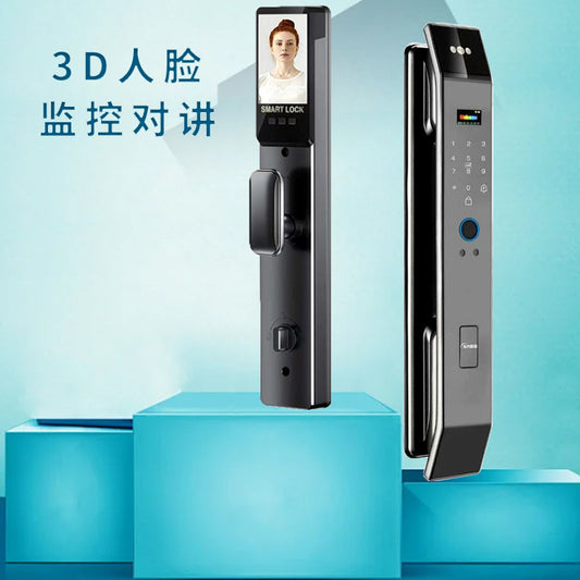 Nitwan fingerprint lock, lock the entrance door, swipe card, cat eye, remote unlocking, face recognition, electronic art door lock
