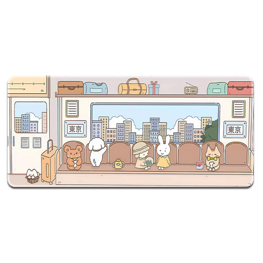 Mouse pad with a huge and cute cartoon flower, laptop keyboard pad, office and study keyboard pad