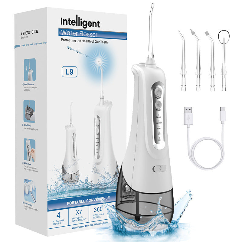 Portable household electric water sprayer, dental wire cleaner and oral care cleaner