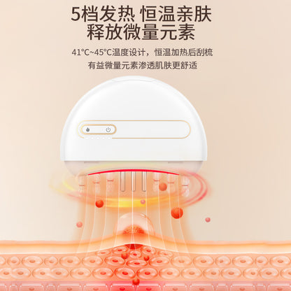 Health care hair comb, jade part massage, meridian comb, hair treatment comb, facial trument, medicine applicator