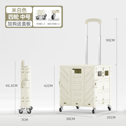 Household lightweight shopping cart, grocery cart, all trolley, trolley, driver's cart, all trailer, a perfect tool for setting up a stall and picking up parcels
