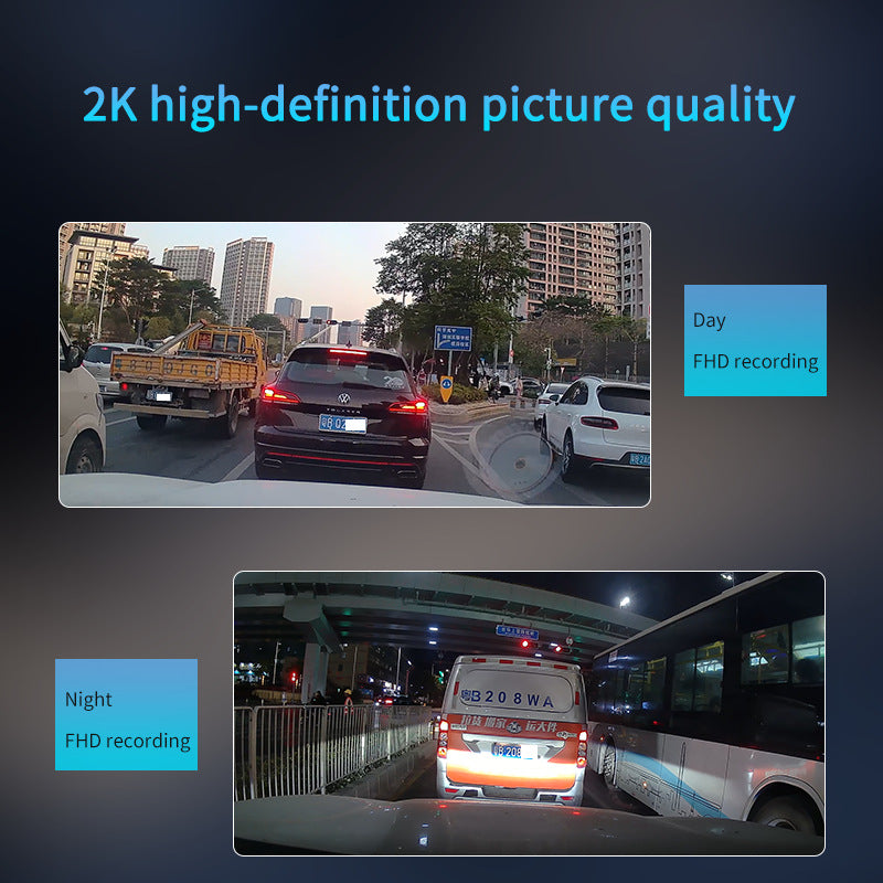4G dashcam, high-definition 2K wide-angle starlight night vision, remote monitoring GPS
