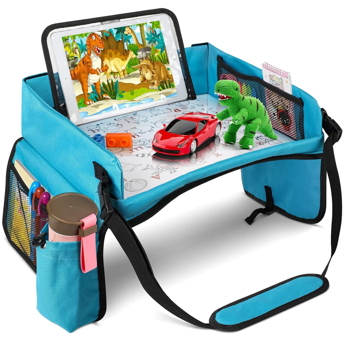 Travel car children's tray storage bag Car seat storage tray children's toy tray