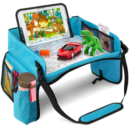 Travel car children's tray storage bag Car seat storage tray children's toy tray