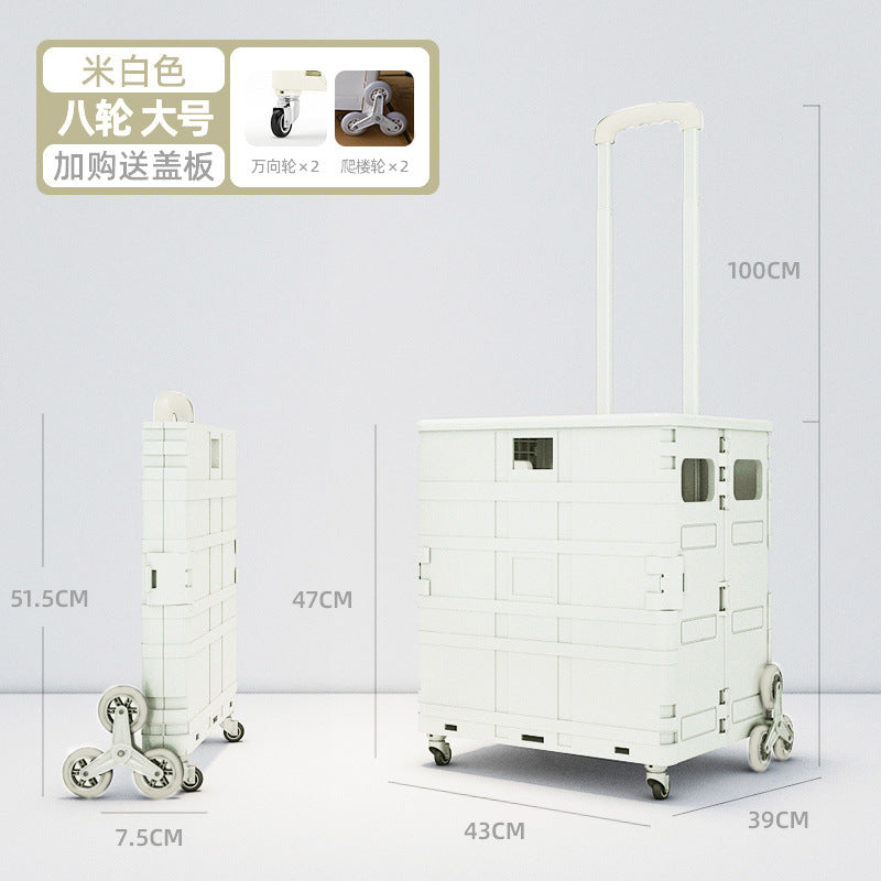Household lightweight shopping cart, grocery cart, all trolley, trolley, driver's cart, all trailer, a perfect tool for setting up a stall and picking up parcels