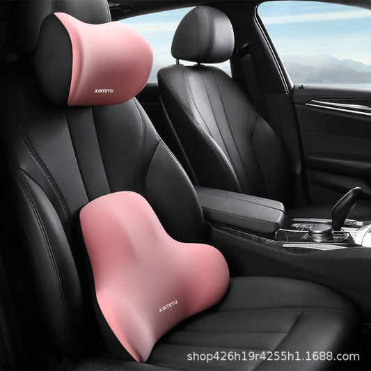 Headrest, lumbar support, seat backrest, cushion, lumbar support, cotton neck support, car headrest