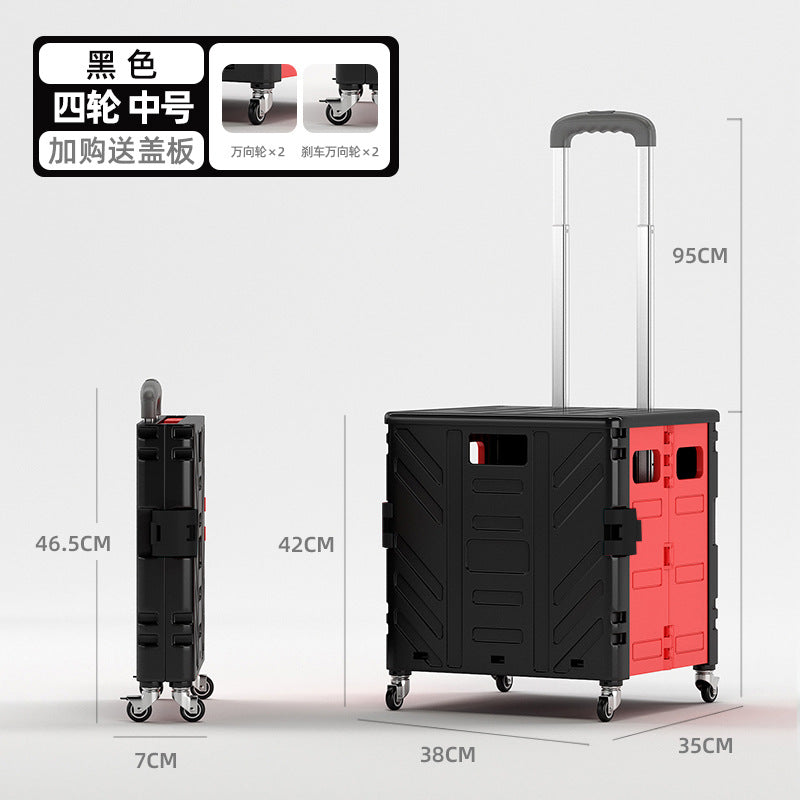 Household lightweight shopping cart, grocery cart, all trolley, trolley, driver's cart, all trailer, a perfect tool for setting up a stall and picking up parcels