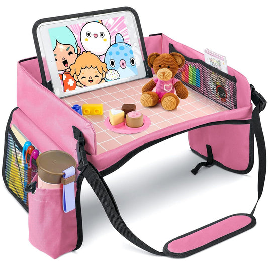 Travel car children's tray storage bag Car seat storage tray children's toy tray