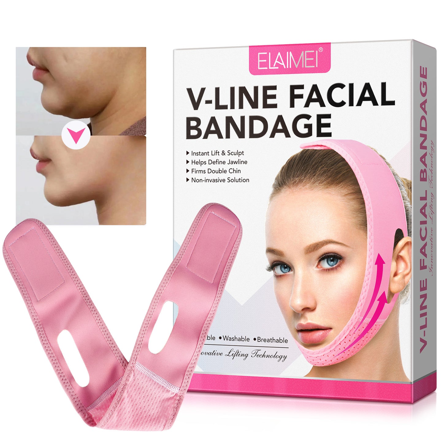 ELAIMEI V face , facial drooping, lifting, firming, double chin, masseter muscle shaping, jaw line