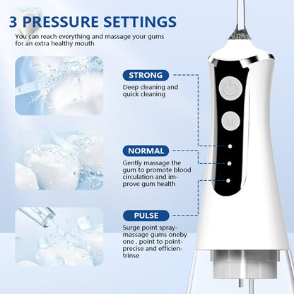 Portable household electric water sprayer, dental wire cleaner and oral care cleaner
