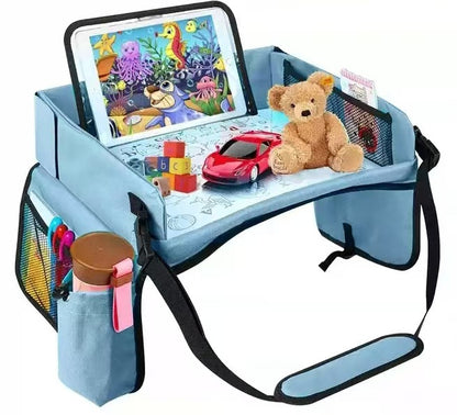 Travel car children's tray storage bag Car seat storage tray children's toy tray