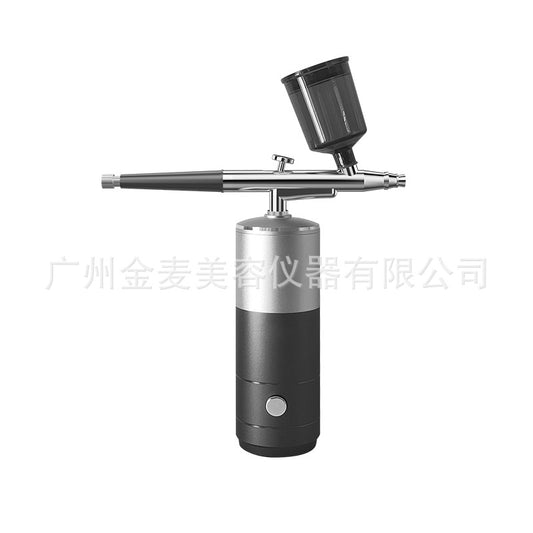 Oxygen injection device, facial high-pressure nano beauty device, supplementary spray type handheld essence atomization trument, intelligent