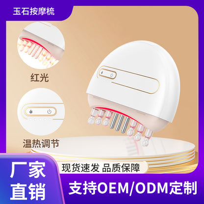 Health care hair comb, jade part massage, meridian comb, hair treatment comb, facial trument, medicine applicator