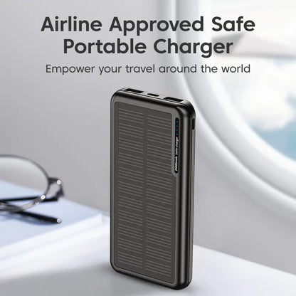 KUULAA 20000mAh Solar Power Bank with Fast Charging