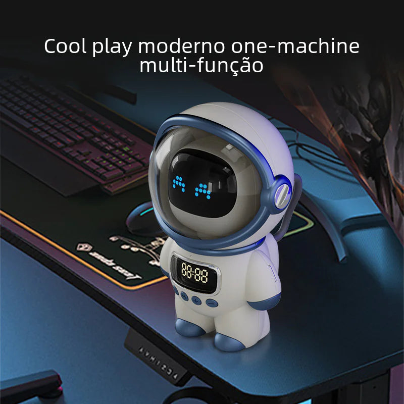 Bluetooth Smart AI Interactive Speaker Clock with Card Slot