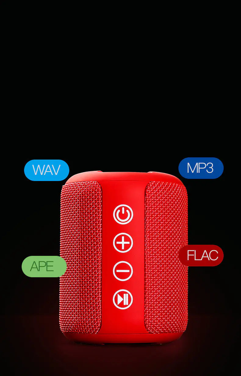 Portable Bluetooth Speaker, Outdoor Waterproof Mini Bass