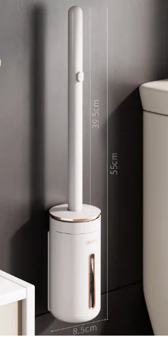 Wall-Mounted Disposable Toilet Brush Set for Home