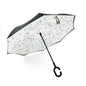 Creative Double Layer Inverted Umbrella with C-Handle