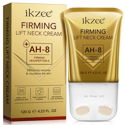 ikzee Neck Massage Cream Moisturizing Cream tightens the skin. The neck cream relaxes the neck, nourishes the skin and moisturizes it