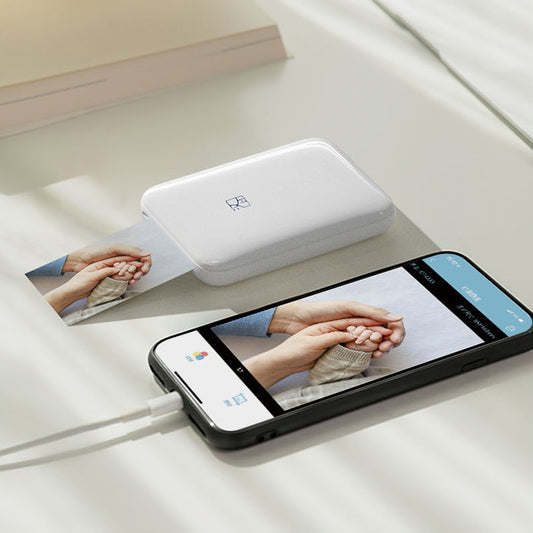 Hanyin MT53 Portable Mini Blue Pocket photo home all wireless color photo printer