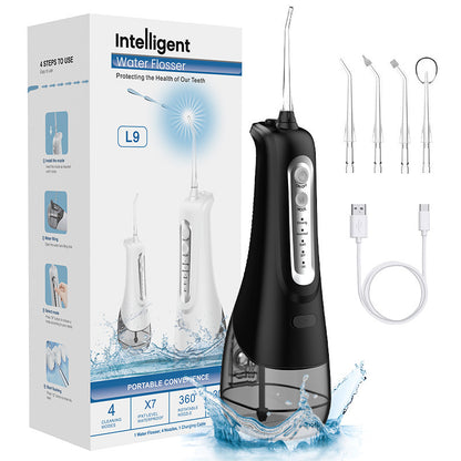 Portable household electric water sprayer, dental wire cleaner and oral care cleaner