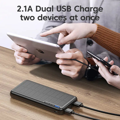 KUULAA 20000mAh Solar Power Bank with Fast Charging