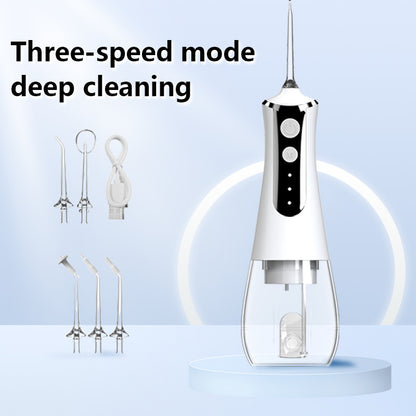 Portable household electric water sprayer, dental wire cleaner and oral care cleaner