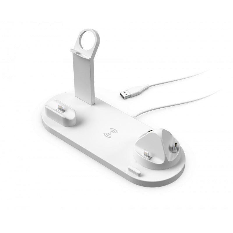 4-in-1 mobile phone wireless charging stand for mobile phone headset watch iwatch stand wireless charging