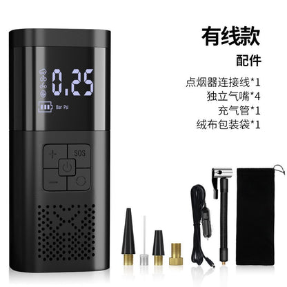 Intelligent digital display wireless convenient car air pump, tire air pump, car air pump, electric vehicle high-pressure air pump