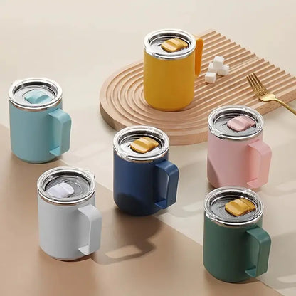 304 Stainless Steel Insulated Mug with Handle for Office