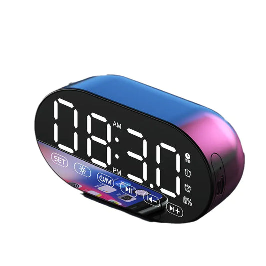 AI Bluetooth Speaker Alarm Clock - Multifunctional Sound