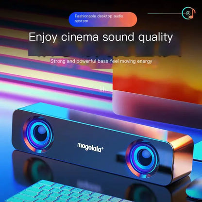 Q1 Mini Bluetooth Desktop Speaker with Dual Bass System