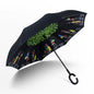 Creative Double Layer Inverted Umbrella with C-Handle