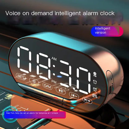 AI Bluetooth Speaker Alarm Clock - Multifunctional Sound